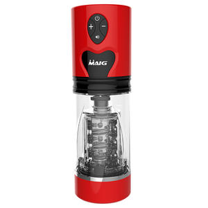 Rotazione telescopica automatica riscaldamento tazza di masturbazione maschile Silicone Vagina figa reale masturbatore per adulti giocattoli del sesso per gli uomini - Product Image 1