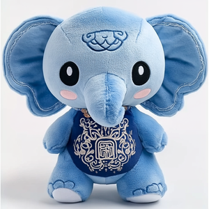 <span class=keywords><strong>Peluche</strong></span> di elefante di pezza personalizzato di alta qualità personalizzato in base al <span class=keywords><strong>disegno</strong></span> di progettazione - Product Image 3
