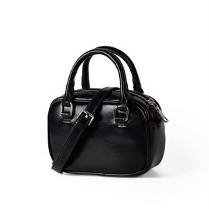 Customized LOGO Cute Solid Color Fashion Women's Handbag Red Mini <b>Square</b> Crossbody Hand Bag Tiny Bags - Product Image 2