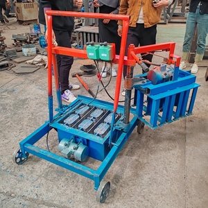 קטן נייד חלול מכונת לבנים חלול מחיר נמוך עשיית ציוד בטון בטון להכנת מכונות - Product Image 3