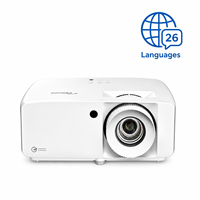 Proyector Láser 4K UHD Optoma JEV9012 con Sistema de Audio Integrado, 4500 Lúmenes, Sonido Nítido, Ideal para Salas de Conferencias