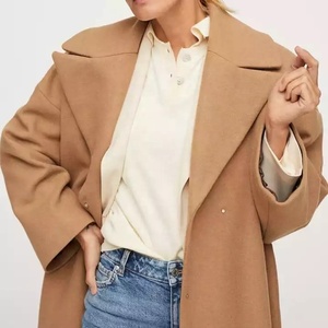 <span class=keywords><strong>2022</strong></span> moda personalizada otoño diseñador señora venta al por mayor Otoño e Invierno grueso <span class=keywords><strong>c</strong></span>álido mezcla mujeres gabardina larga lana mínimo abrigo de lujo - Product Image 3