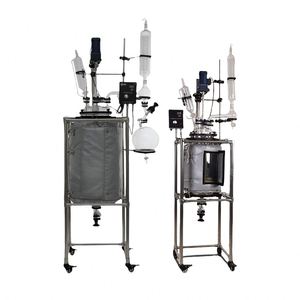 Réacteur en verre à double enveloppe pour distillation rotative sous vide avec agitation et résistance thermique - Product Image 5