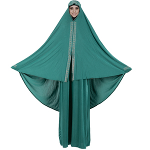 Costume Abaya noir élégant pour femmes musulmanes, motif de strass en soie glacée, <span class=keywords><strong>robe</strong></span> de mariage, de <span class=keywords><strong>fiançailles</strong></span>, tenue de soirée islamique - Product Image 1