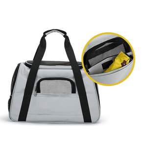 Toptan yeni tasarım evcil hayvan taşıyıcı fantezi nefes köpek/kedi seyahat çantası taşınabilir açık Polyester fermuar kapatma plastik malzeme - Product Image 6