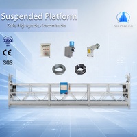 Plateforme de travail suspendue galvanisée ZLP800, plateforme de 7,5 m, élévateur de chantier, 800 kg