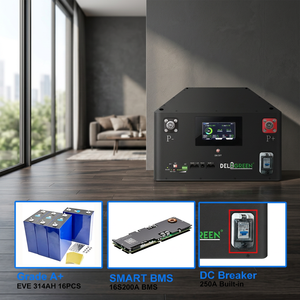 Batterie EVE Lifepo4 334ah 16S 51.2v 17.1kwh pré-assemblée avec BMS JK 200A et équilibreur actif à vendre - Product Image 1