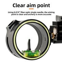 Tête de visée de remplacement Fire Pig en alliage d'aluminium pour arc composé et arc classique, pour tir à l'arc en extérieur, auto-luminescente, en stock chez les fabricants