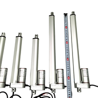 Actionneur linéaire électrique 12V 24V DC, course de 6 pouces, 500N, avec supports de montage