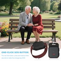Montre connectée VL2000 4G GPS & Wi-Fi avec détection de chute et fonction SOS pour personnes âgées, bracelet de suivi de santé à porter au poignet ou au cou
