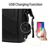 Mochila para Portátil de Negocios con Gran Capacidad de Expansión, Carga USB, Múltiples Compartimentos, para Oficina, Trabajo, Viajes, Salidas Diarias y Desplazamientos