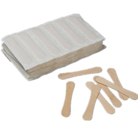 Birchwood – cuillères à crème glacée en bois, bâtonnets à crème glacée jetables, Mini cuillères à gelée carrées