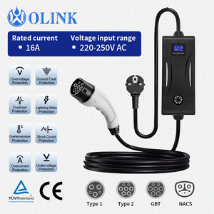 Station de recharge portable OLINK AC EVSE 32A avec contrôle par application, compatible GBT NACS, chargeur de véhicule électrique 7 kW - Product Image 3