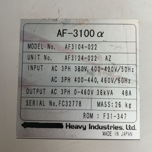 AF-<b>3100</b> AF3104-022 AC Drive AF3104-022 AF-<b>3100</b> AF3104-022 AC Drive AF3104-022 - Product Image 3