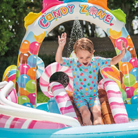 Piscine gonflable Intex 57149 pour nouveau-nés, enfants et famille, en PVC, durable, pliable, portable, zone de jeux aquatiques, pour l'extérieur et la maison