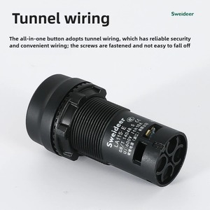 Sweideer Tích hợp công tắc nút Đầu phẳng, tự đặt lại nút chạy bộ, công tắc Nút dừng khẩn cấp, công tắc núm E3 - Product Image 5