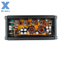 Amplificateur de voiture mini classe D haut de gamme 200W*4 canaux en aluminium avec crossovers et égaliseurs 20Hz-20kHz 11V-15V Garantie 2 ans