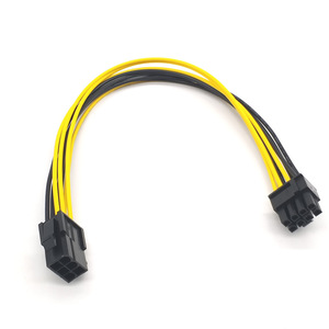 Cantell PCIe kabel daya GPU, 6 Pin jantan ke 8Pin kabel jantan 18AWG 20cm - Product Image 4