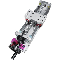 Módulo de mesa deslizante eléctrica LYKR60F con guía lineal, husillo de bolas de precisión, motor con rodamientos y construcción de aluminio para aplicaciones automáticas