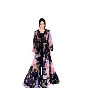 Vente en gros Asie 2025 été mode élégance tempérament nouvelle robe à manches longues pour femmes - Product Image 5