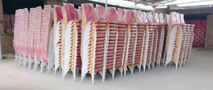 Silla moderna de comedor para banquetes de Hotel P para eventos de boda, silla de hierro apilable de buena calidad para fiestas al aire libre y uso en interiores - Product Image 5