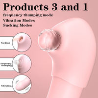 Vibrateur clitoridien à succion, stimulateur de point G avec fonction de léchage de langue, en silicone IPX7, rechargeable par USB, jouet sexuel pour adultes OEM