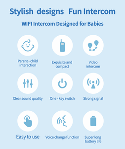 儿童视频2英寸屏幕-2路实时视频通话500米范围IP56额定500-1000毫安电池超高频频率语音 - Product Image 3