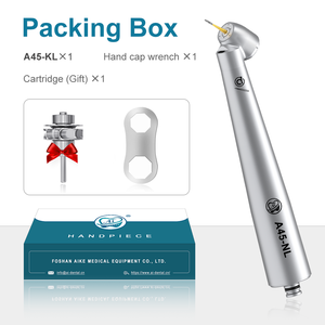 Ai <span class=keywords><strong>Dental</strong></span> Aiko Serie A45-NL Optisch Tandheelkundige Luchtturbine Hoge Snelheid Handstuk <span class=keywords><strong>45</strong></span> Graden Hoek Hoofd Triple Spray Connect N-Coupler - Product Image 6