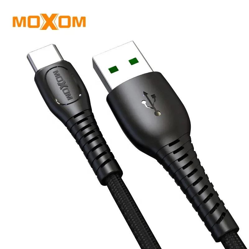 MOXOM Type C USB 5A TPE Flexibele USB Snel opladen USB 3.0 Datakabel