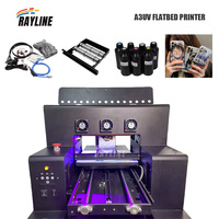 Mesin Printer DTF Berkualitas Tinggi 12-Inci Baru Dual XP600 untuk Pencetakan Kaos Film PET Dengan Mesin Penggoyang Bubuk Dimensi A3