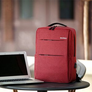Unisex Waterproof Oxford Computer Backpack, USB Charging <b>Laptop</b> <b>Bag</b> for Business School Daily Travel - Product Image 4