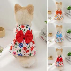 Luxe XS Taille Chiot Chat Jupe Doux Mignon Chien Princesse Robe avec Bouton Bowknot pour Les Fêtes De Mariage Chihuahua Vêtements - Product Image 3