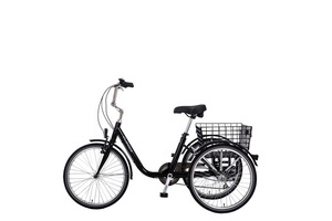 Vélo à une vitesse avec pneus, système de freinage V-brake, fourche en aluminium et acier standard GW7001, 3 roues GW7001 - Product Image 2