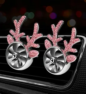 Nieuwe Auto Luchtverfrisser Outlet Ventilatie Accessoire Kerstgewei Auto Parfum Decoratie Diffuser Met Fans