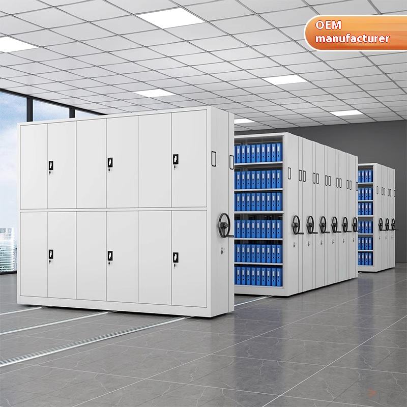 Medical Record Rack Intelligent Compact Steel Panel Medical Financial Record Rack Hand ...