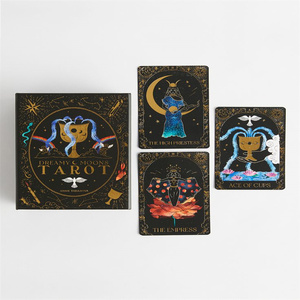 Impresión de Cartas del Tarot Personalizadas con Lámina Dorada, con Guía, Barajas de Cartas del Tarot al por Mayor para Adivinación y Juego - Product Image 1