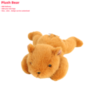 2025 nouveau jouet d'animal sauvage en peluche réaliste personnalisé doux animal de ferme bébé jouet en peluche Simulation couché hippopotame renard panda ours jouets enfants