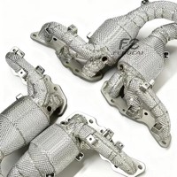 Colector de escape modificado de acero inoxidable SS304 para Aston Martin DBS DB9 Rapide 6.0L V12: Respuesta del acelerador más directa