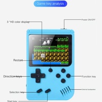 Console de jeu rétro portable 500 en 1 avec Wi-Fi, écran de 2,4/2,8 pouces, multicolore, batterie de 600 mAh