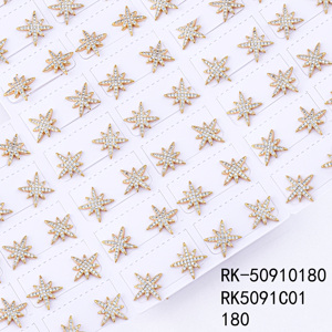 2022 العصرية الجملة صغيرة الذهب مطلي الزركون الماس عيد الميلاد أقراط ندفة الثلج شجرة القوس مجوهرات الأزياء للنساء هدية - Product Image 6