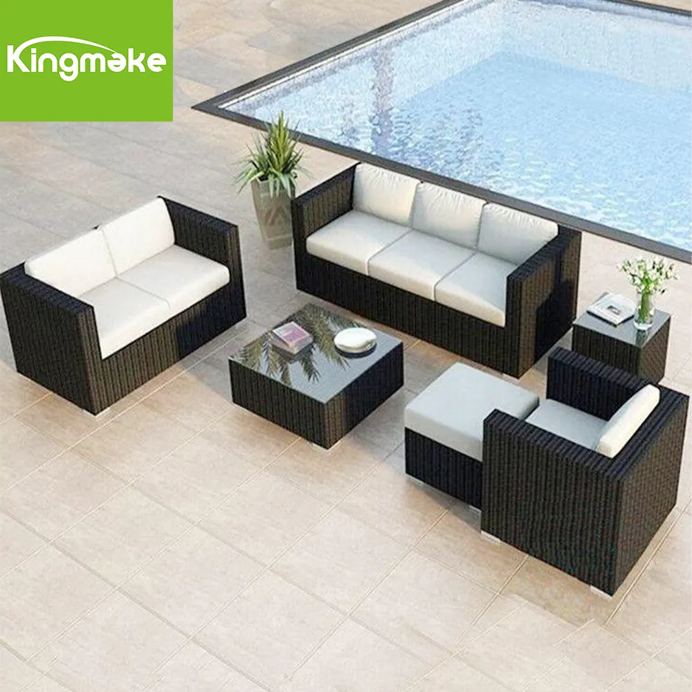 Modern Rattan Dining Set Patio Outdoor Rattan Wicker Furniture Sets Garden Sofa Rattan Furniture