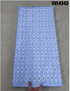 Tissu de dentelle suisse à prix d'usine de qualité supérieure voile suisse africain tissu de dentelle de voile suisse sec en coton blanc <span class=keywords><strong>dre</strong></span> de mariage - Product Image 2