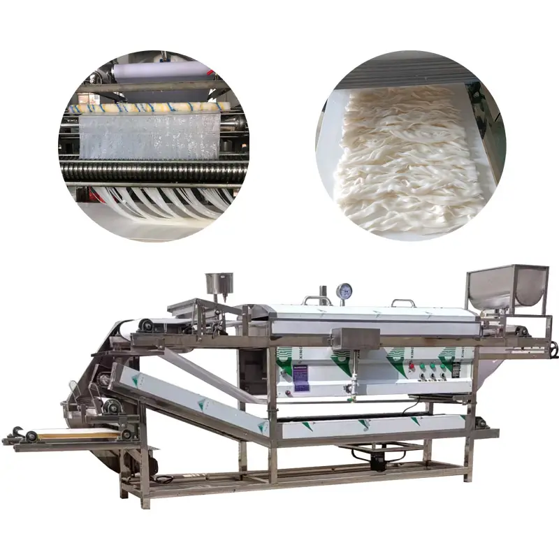 Automatische Verse Noedelrijst Vermicelli Pasta Maken Machine/Gestoomde Verse Rijst Vermicelli Roll Making Machine