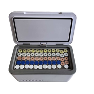 Boîte de rangement personnalisée pour 60 flacons de 2 ml de peptides, étui de transport isotherme pour congélateur, organisateur numérique de bureau pour stylo à insuline et double batterie - Product Image 6