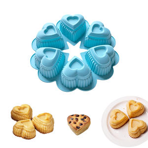 <span class=keywords><strong>Moule</strong></span> à gâteau <span class=keywords><strong>en</strong></span> <span class=keywords><strong>forme</strong></span> <span class=keywords><strong>de</strong></span> cœur à 6 cavités <span class=keywords><strong>de</strong></span> haute qualité et écologique - Product Image 3
