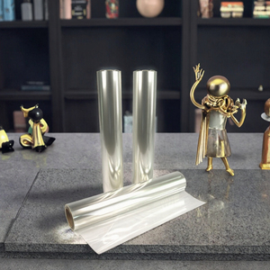 Rollos de película PET transparente ópticamente L & B, adhesivo de montaje de doble cara, dureza suave para marcos de fotos, pegatinas, fundición de película de liberación - Product Image 3