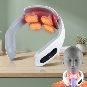 Masajeador de Cuello con Calor Infrarrojo, Recargable por USB, Batería de Litio, Masaje Ajustable para Aliviar el Dolor de Cuello - Product Image 1
