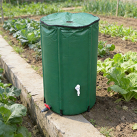 Collecteur d'eau de pluie en PVC abordable et durable de 500 L pour l'irrigation des jardins et le lavage des voitures, réservoir de stockage d'eau de pluie