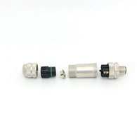 Connecteur mâle M12, borne à vis à code D à 4 broches blindées pour contrôle intelligent Ethercat