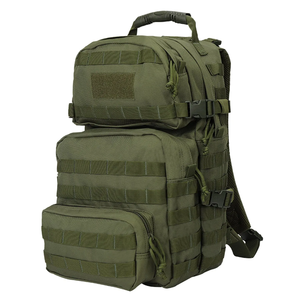 Mochila Táctica Impermeable para Senderismo, Camping y Actividades al Aire Libre - Verde Camuflaje, Capacidad de 20-36L, Correas de Hombro Ajustables - Product Image 3
